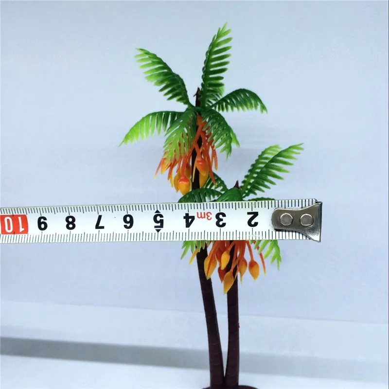 10 шт. 15 см набор поездов пейзаж песок стол Модель Дерево Искусственные