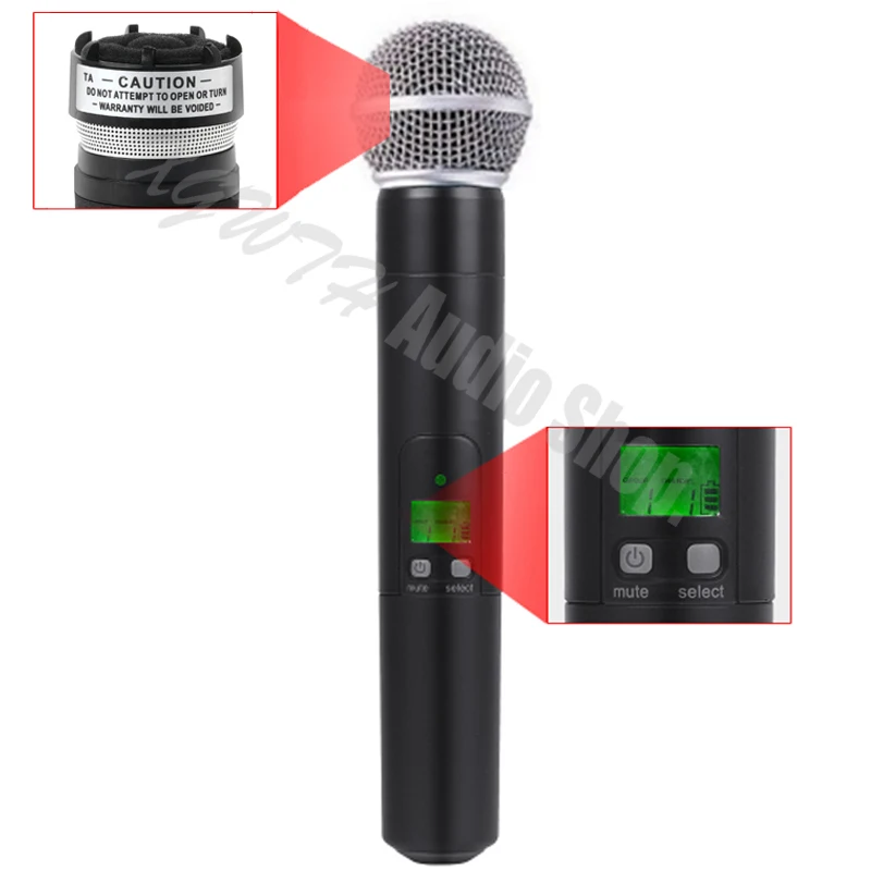 SLX SLX24 BETA58 SM58 UHF Беспроводной микрофон Системы беспроводные поясной конденсаторный суперкардиоидный портативная гарнитура нагрудная гарнитура микрофоны
