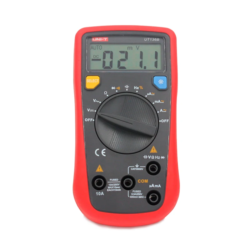 UNI T UT136B Цифровые мультиметры AC/DC тока сопротивления емкости частоты Multi Multimetro