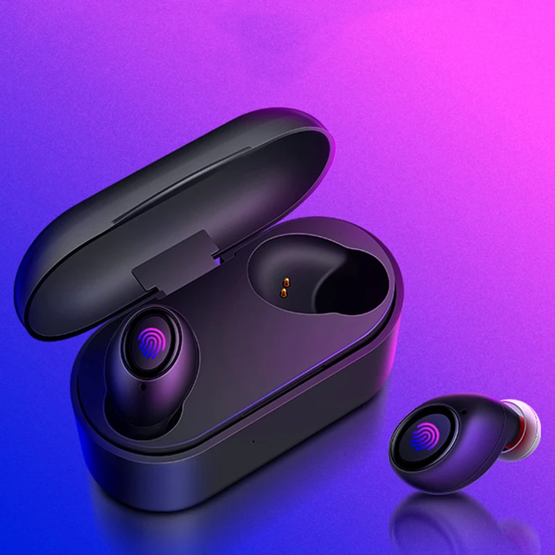 Беспроводные Bluetooth мини стерео наушники Голосовое управление шумоподавление управление наушники