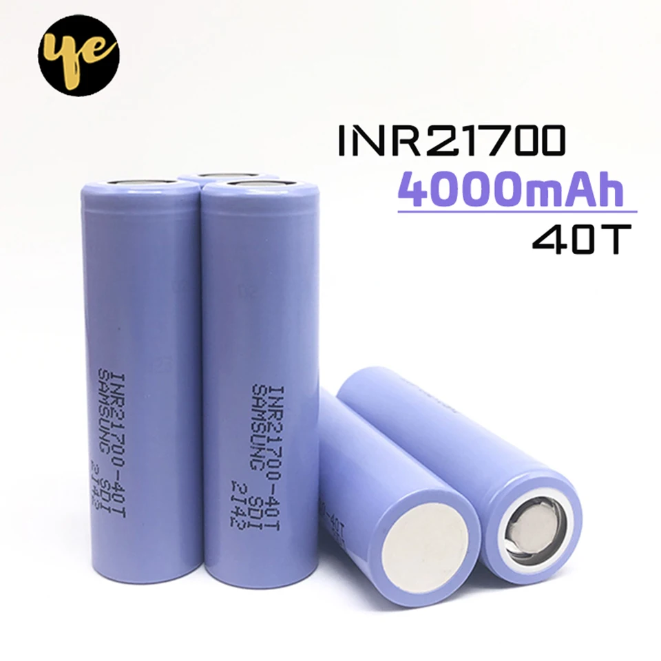 6 шт. inr21700 40T 4000mAh 3,7 V 21700 батарея 35A отвертка гаджеты электронная сигарета зарядка литиевая батарея