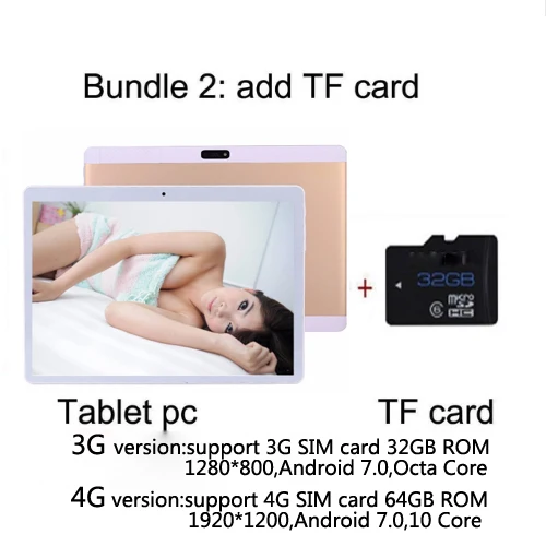 10,1 дюймов, 4G LTE, планшет, ПК, смартфон, четыре ядра, 1920 МП, 4 Гб ОЗУ, 32 Гб ПЗУ, 1200* ips, детский подарок, 10 ядер, планшеты, ПК, 3G - Комплект: Комплект 3