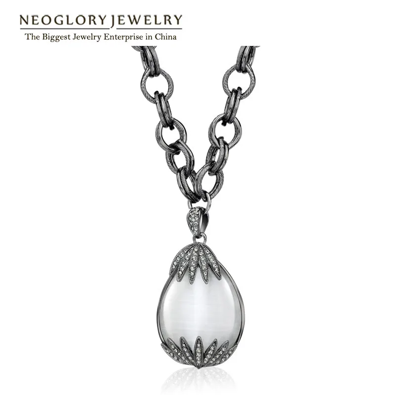 

Стразы с опалом Neoglory, большие ожерелья, подвески для женщин, ювелирные изделия 2020, новые брендовые Модные Элегантные украшения с животными ...