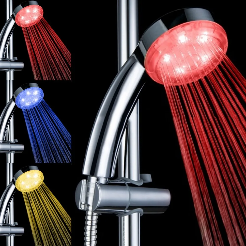 

Colour Changing Bathroom Shower Head Water Home Glow