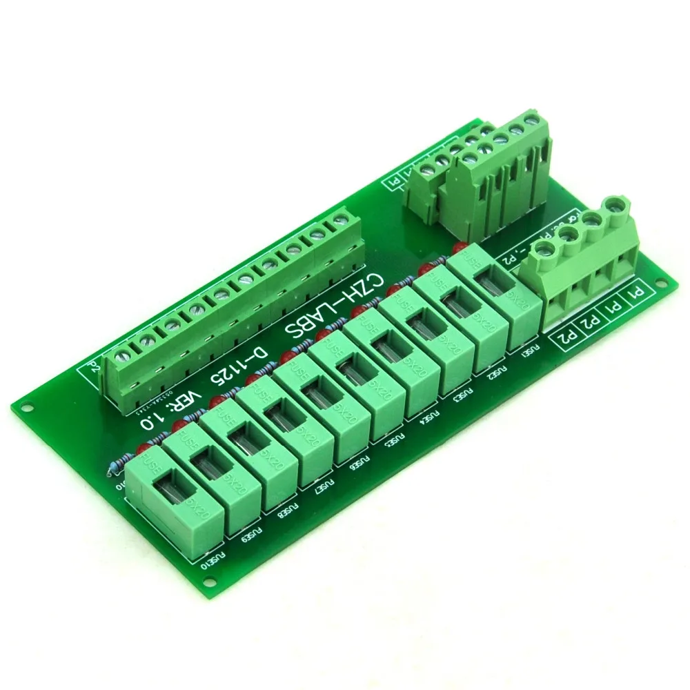 Панель крепление 10 позиций Мощность распределения модуль предохранитель для