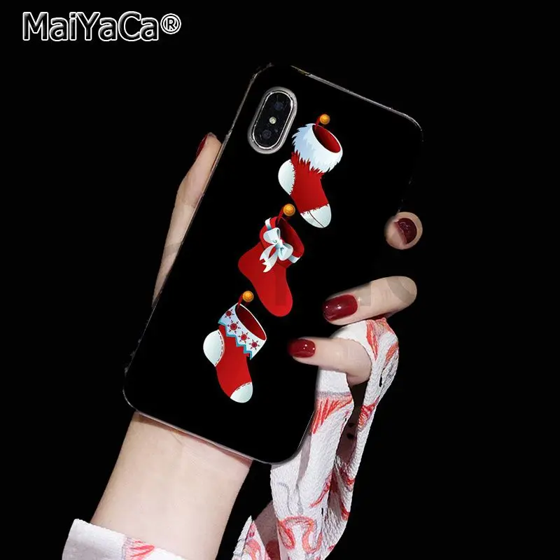 Чехол для телефона MaiYaCa с принтом счастливого Нового года и рождества для iphone 11 pro 8 7 66S Plus X 10 5S SE XR XS MAX