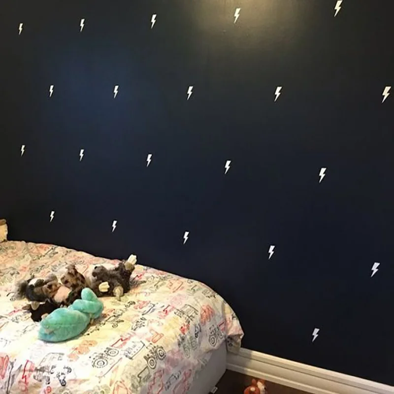 Super Lightning Decorative Stickers Wall Sticker For Kids Room Baby Boy Decal Nursery Bedroom Home Decor | Дом и сад