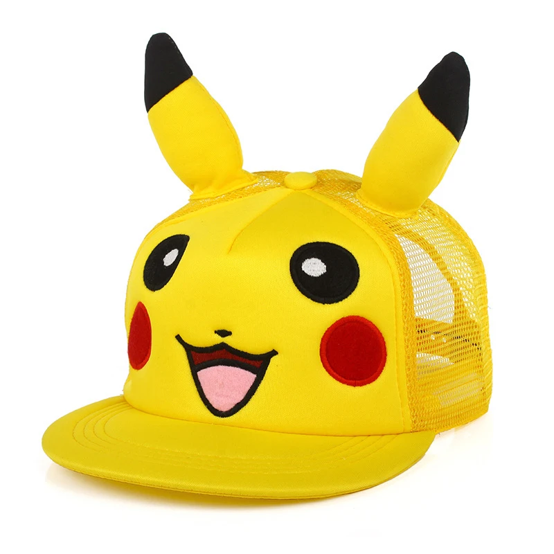 Японский известных анимации мультфильм комиксов милые Pokemon Go Пикачу плоским Snapback