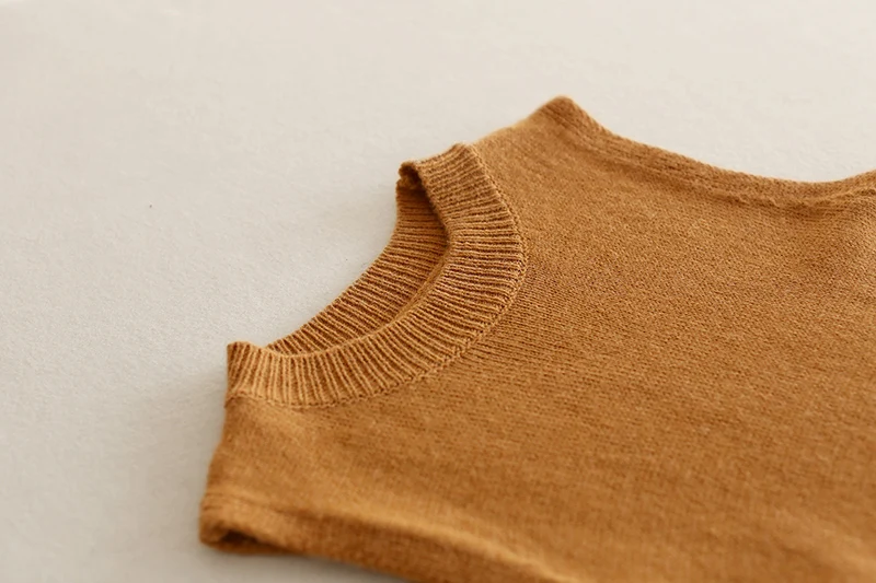 Зимы женщин Твердые Рукавов О-Образным Вырезом Вязание Танк Сетки Mini Dress | Женская