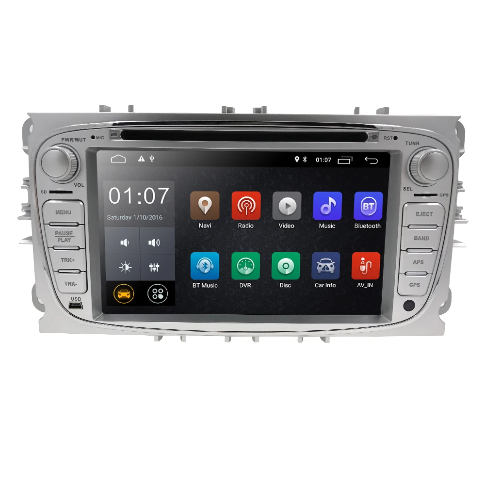 Автомобильный монитор Android 9,0 автомобильный dvd-плеер 2 Din радио gps Navi для Ford Focus Mondeo Kuga C-MAX S-MAX Galaxy Аудио Стерео головное устройство