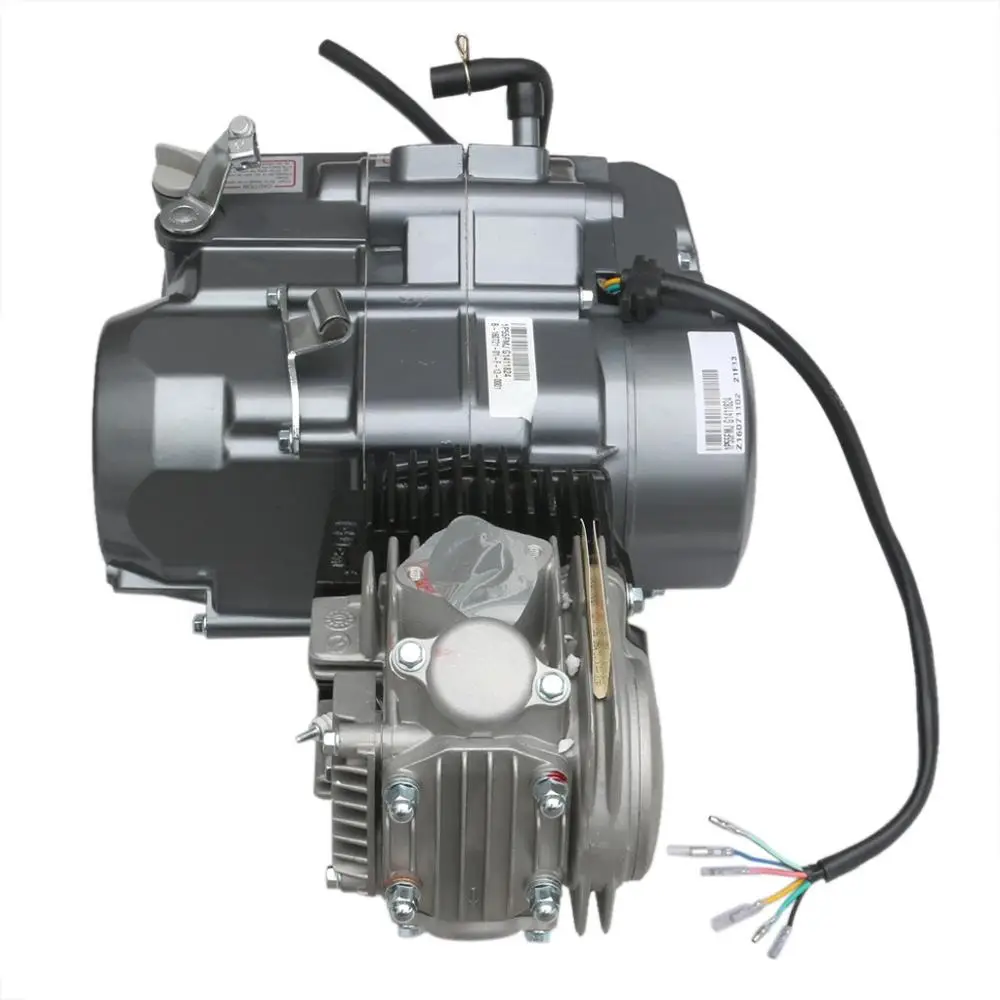 TDPRO Lifan 4 тактный двигатель 140cc запуск двигателя мотоцикла грязи питбайк двигатели стартер+ Масляный радиатор+ выхлоп+ 45 мм воздушный фильтр+ рычаг