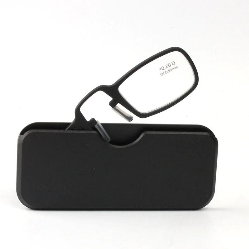 

Nose Clip Magnetic Reading Glasses Men Women TR90 Diopter Glasses Male Presbyopic Eyeglasses +1.0+1.5+2.0+2.5+3.0+3.5 YQ051