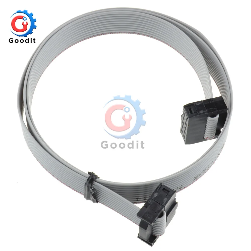 70 см 10 Pin USB ASP ISP JTAG AVR провод P IDC плоский ленточный кабель для передачи данных 2 54 мм