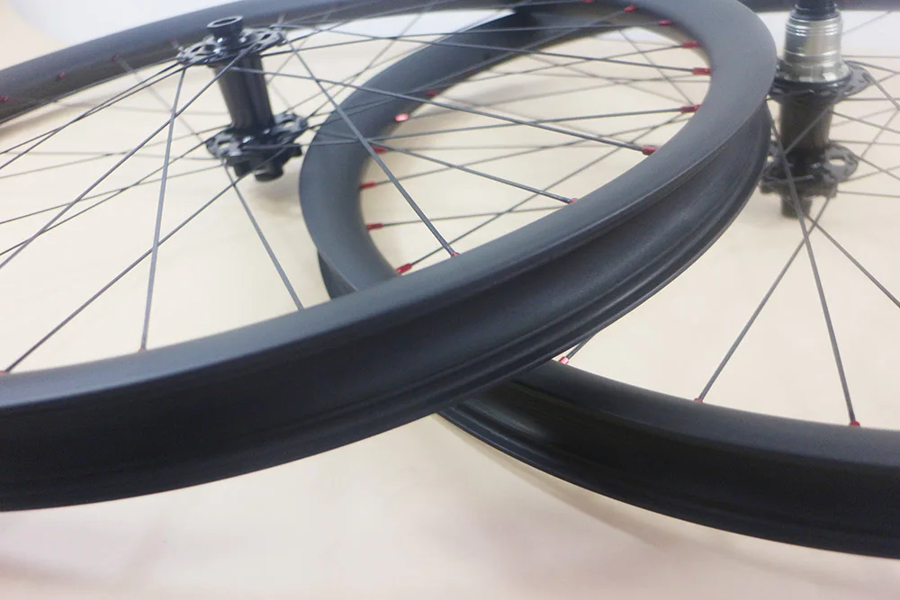 

27.5er/29er Tubeless ready 40mm x 30mm MTB bike wheelset 32 spokes 650b Thru axel all mountain bike AM DH carbon wheels
