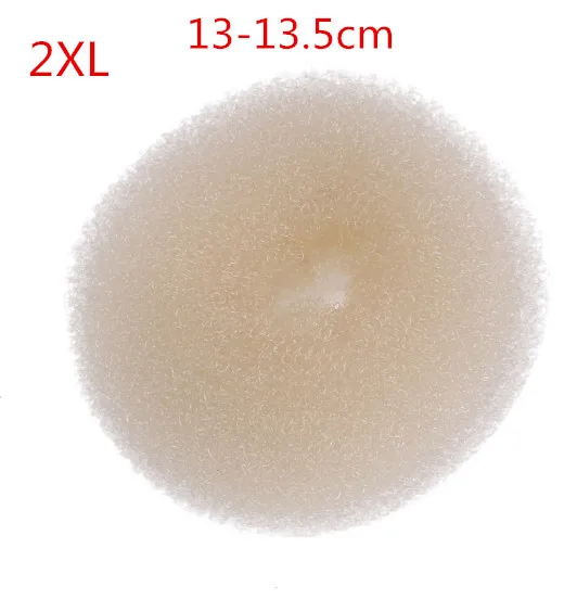 beige 2XL Новая пластина для волос пончик булочка волшебный Поролоновый спонж Инструменты для укладки волос Принцесса Прическа аксессуары для волос эластичные резинки для волос - Цвет: beige 2XL