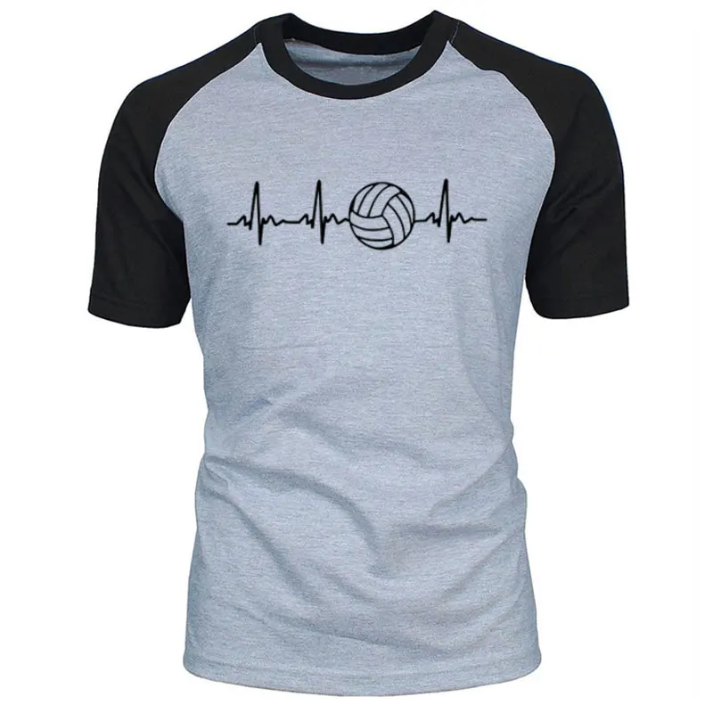 Summer New Funny Men Love Volleyballer T Shirt Short Sleeve O-Neck Cotton T-shirt Men's Clothing Tops Loose Size