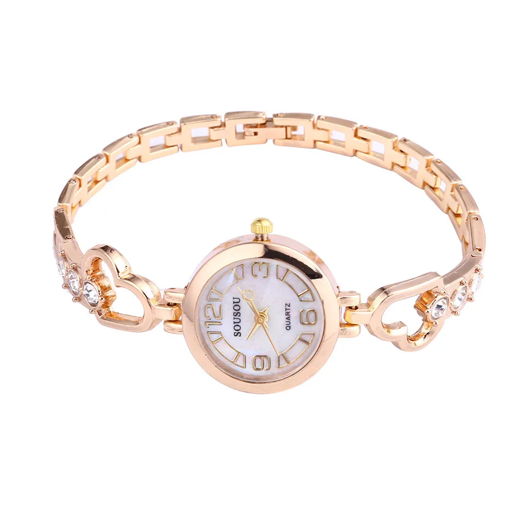 Высококачественные модные часы в стиле ретро женские кварцевые из нержавеющей