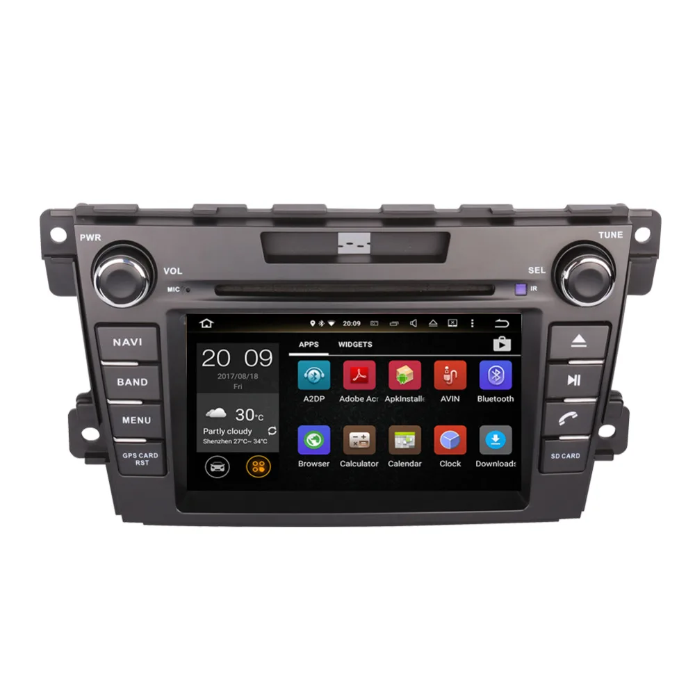 Android 8 0 Octa Core 4 Гб + 32 ГБ Автомобильный ПК GPS головное устройство для Mazda CX 7 2007 2008 2009