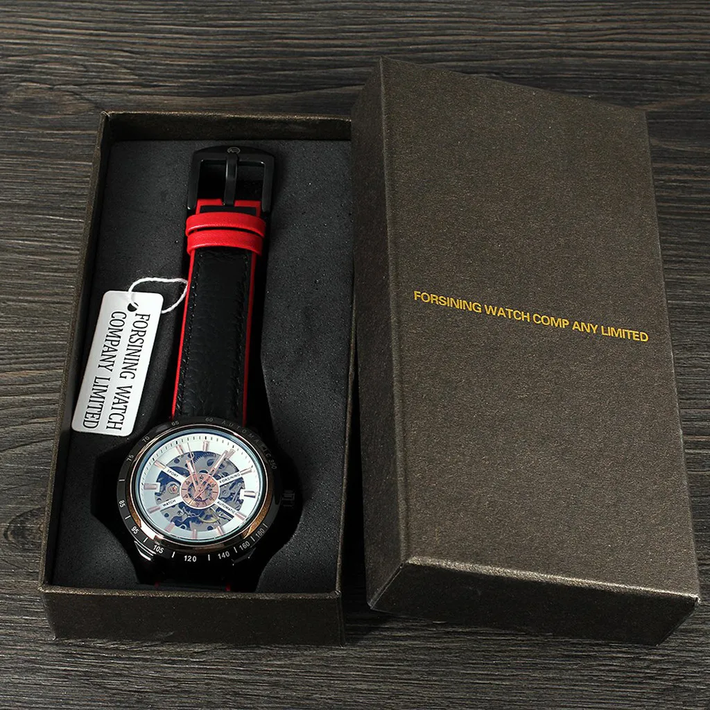 

Forsining Men's Automatic Wristwatch Motorcycle Design Transparent Waterproof Watch Man Watches Mens 2021 relojes para hombre