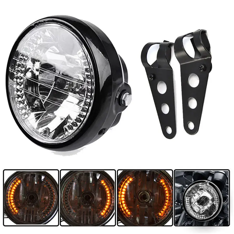 Универсальные мотоциклетные фары POSSBAY 6 5 дюйма желтый сигнал поворота с