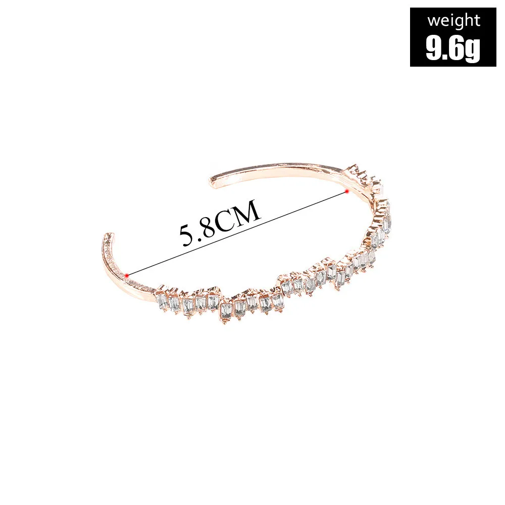 Женский необычный браслет MLING золотистого цвета с квадратным сверлом ювелирное