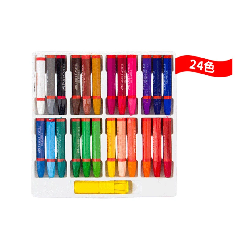 24 color 48 цветов масляная пастель детский Цвет ing Студенческая граффити живопись ручка офисные школьные принадлежности Детский мягкий карандаш - Цвет: 24 color