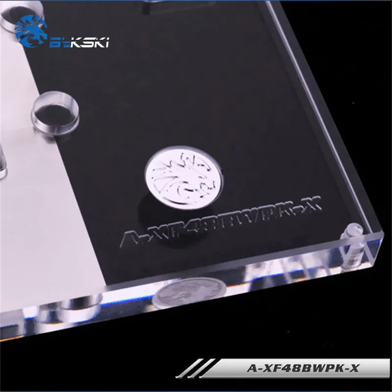 Bykski полный охват блок GPU воды для VGA XFX RX 480 470 Черный волк Эволюция Графика карты