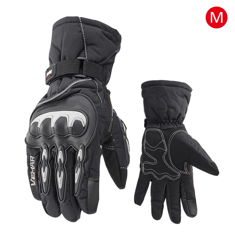 New Men And Women Winter Motorcycle Waterproof Gloves Touch Screen Riding Gloves Electric Car Warm Wind-Proof Gloves