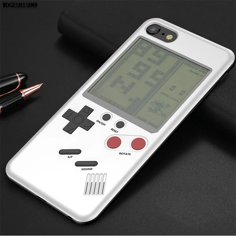GB Gameboy Tetris чехол для iPhone 7 Чехол s Play Blokus чехол для игровой консоли для iPhone X XR XS MAX 7 8 Plus 6 6S без аккумулятора