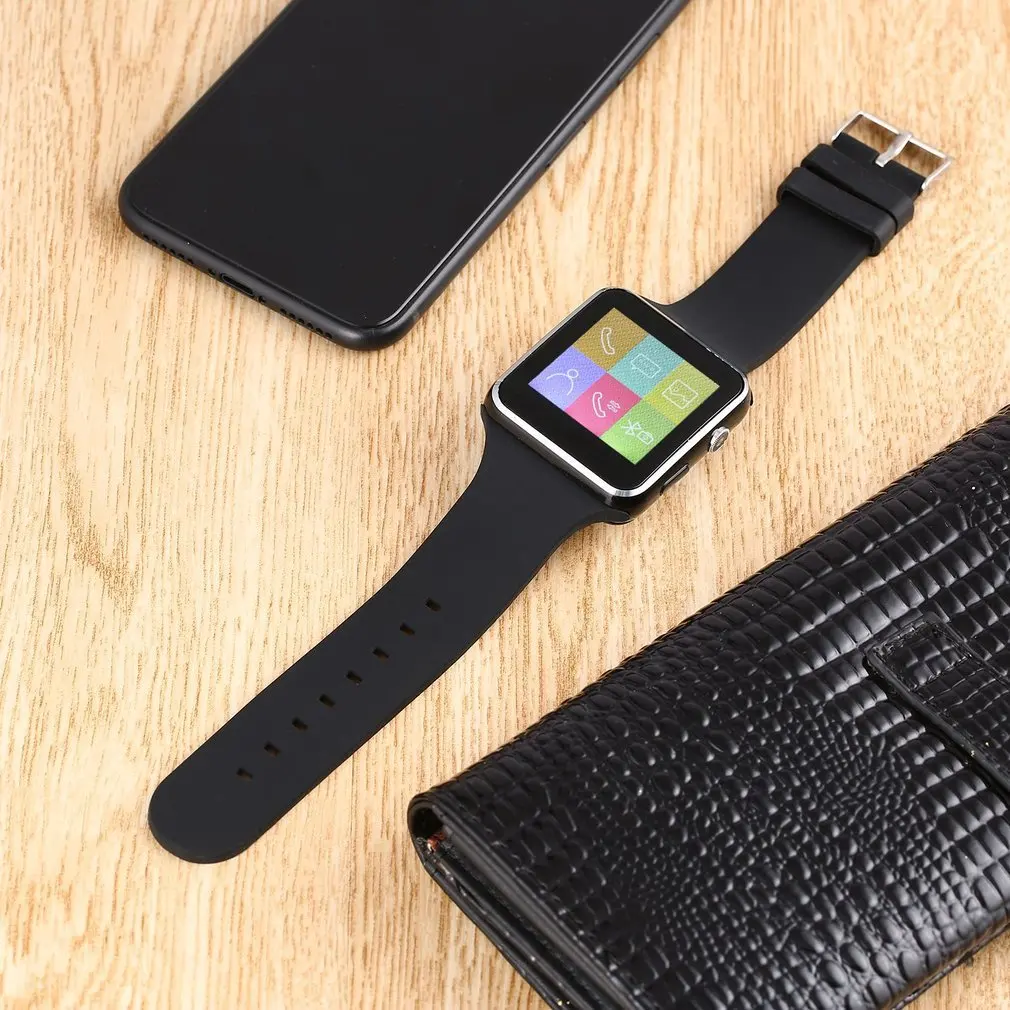 Bluetooth Смарт часы телефон X6 Smartwatch наручные для Ios Android с камерой|Мужские