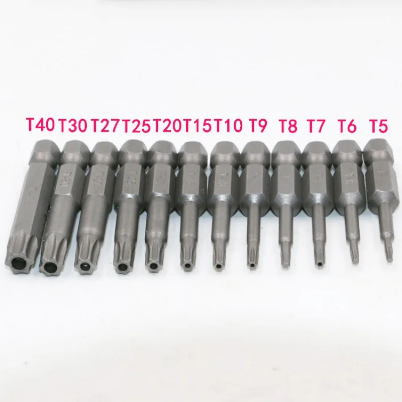 12Pcs 1/4&quot T5-T40 Magnetic Torx Screwdriver Set Tamper Proof Drill Bit Screw Driver Bits Hex Hand Tools | Инструменты