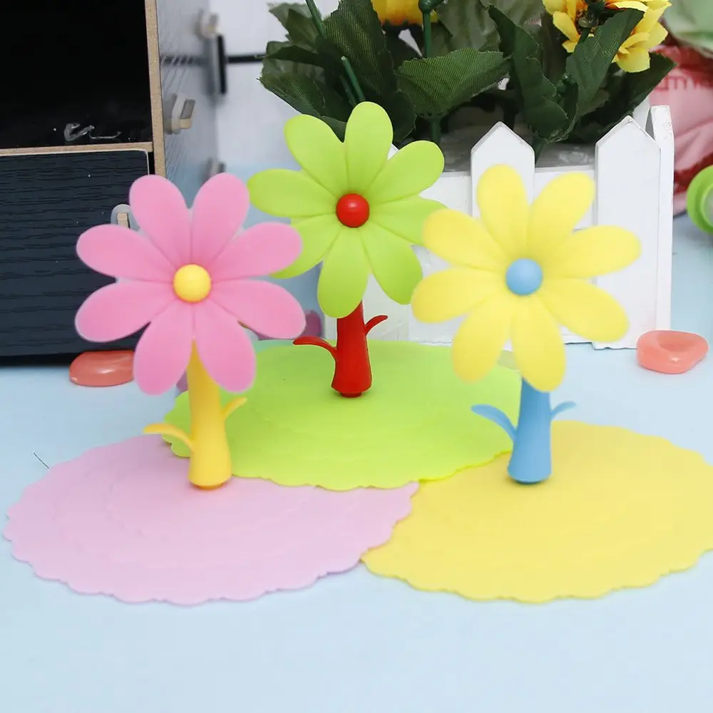 1 шт. Милая Пылезащитная силиконовая крышка для чашки кофейная чашка герметичная