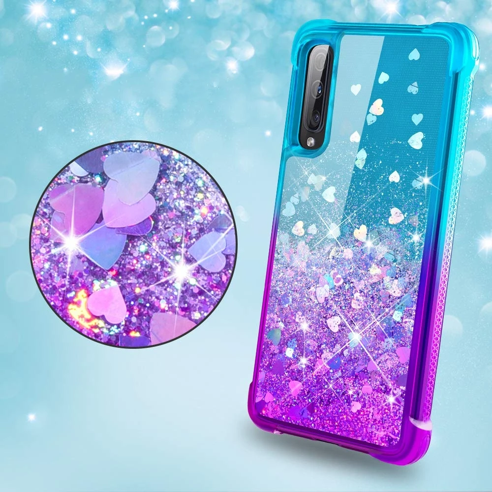 Чехол для samsung Galaxy A70 A50 A40 A30 A20 A10, градиентный Блестящий силиконовый чехол для samsung Galaxy Note 10 Plus