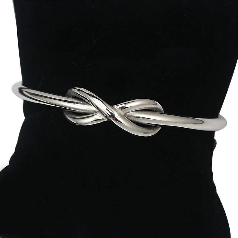 Fashionista gold color knot bangle &amp bracelet 316L Stainless Steel Bracelet | Украшения и аксессуары