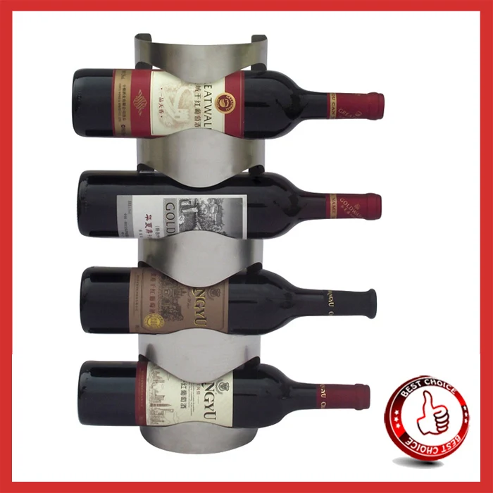 Stainless Steel Wall Mounted wine rack Iron decorative wall mounted racks JJ-011 | Дом и сад