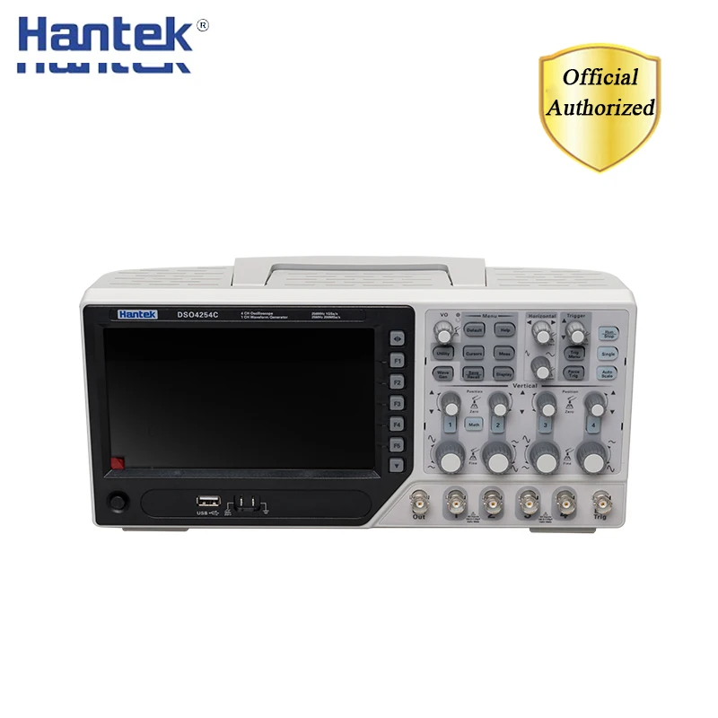 Цифровой осциллограф Hantek DSO4254C 4 канала 250 МГц ЖК ПК портативный USB + EXT DVM Функция