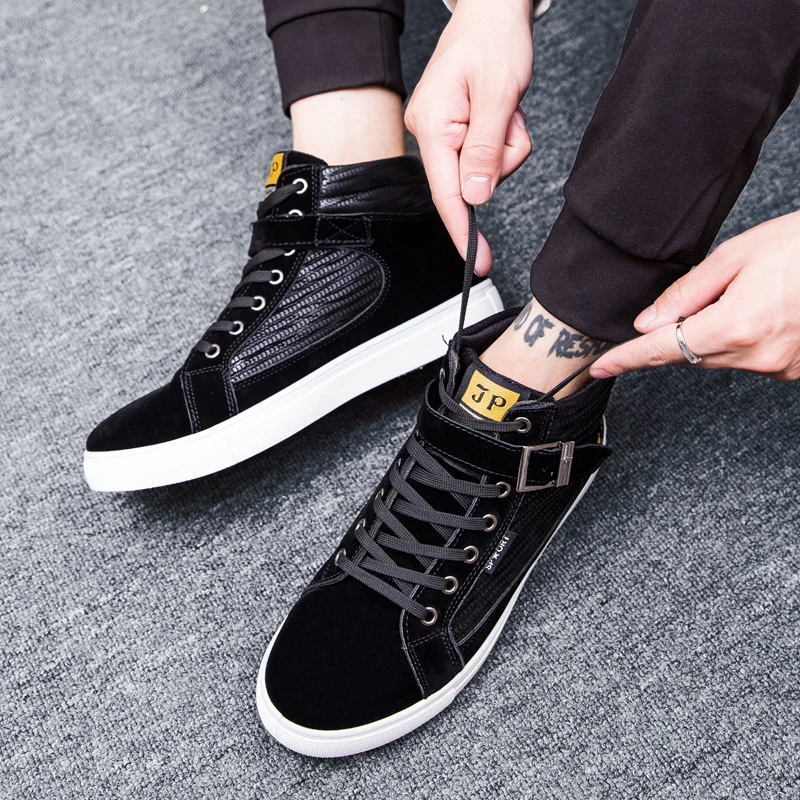 

Men Boots Fashion Autumn Winter Wear-resisting Lace-up Casual Ankle Rubber Boots Keep Warm Botas Lightweight Men Shoes Hombre