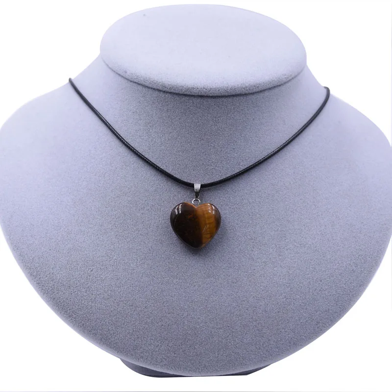 Ожерелья и подвески из натурального камня HONEYYIYI кулон в виде сердца для женщин