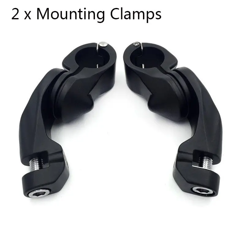 Черный для Harley Touring Мотоцикл 1,2" шоссе подножки монтажные зажимы пассажирские половицы Подножки наборы