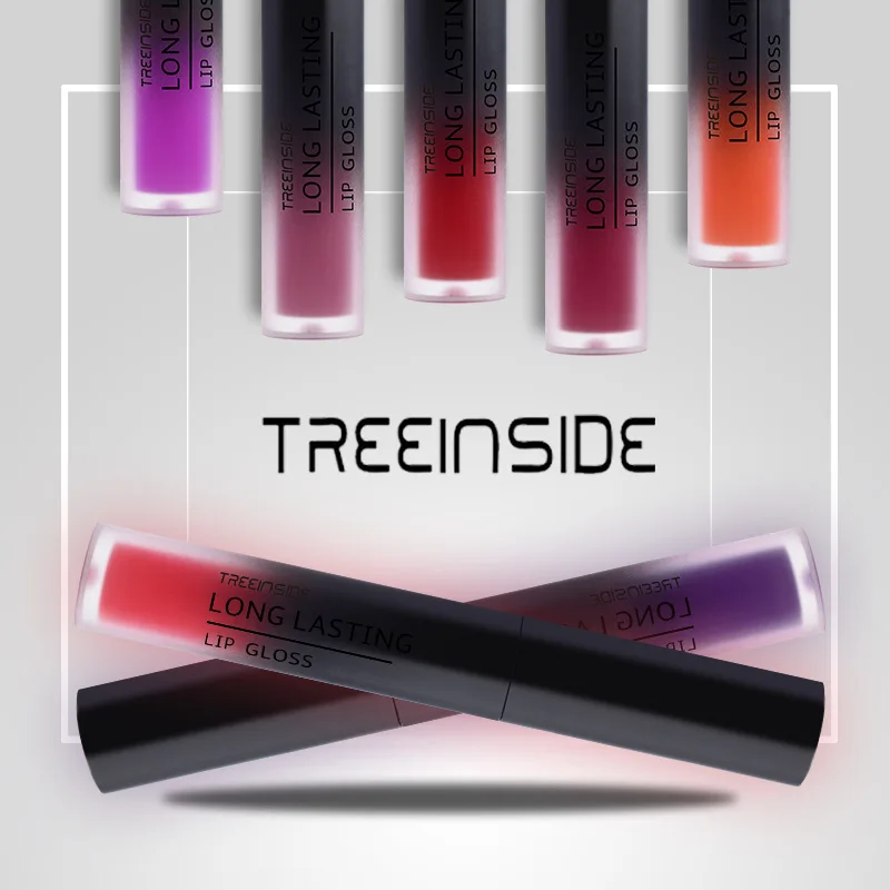 TREEINSIDE бренд 30 Цвета матовая Сексуальная губная помада бархатный блеск для губ