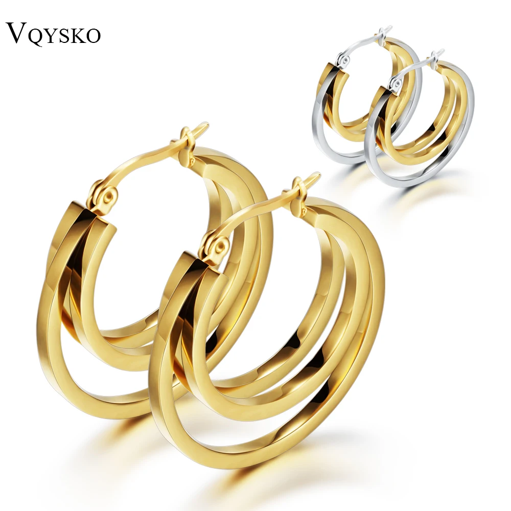 Женские серьги кольца из титановой стали|fashion hoop earrings|hoop earringswomen earrings |
