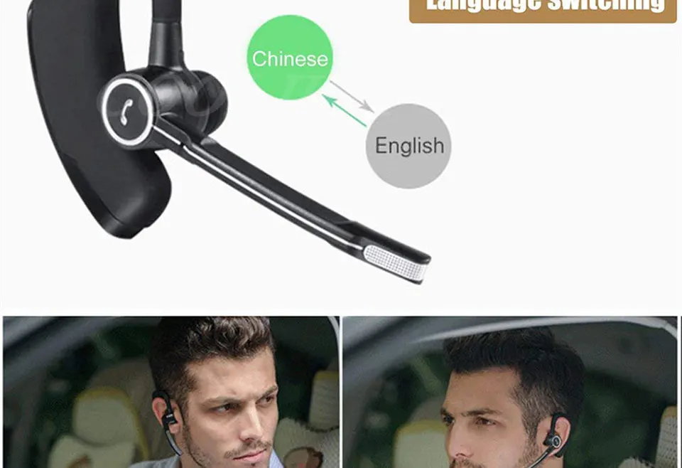 COOLJIER V8S бизнес Bluetooth гарнитура для автомобиля Bluetooth Handsfree Беспроводные bluetooth наушники с микрофоном для iPhone Xiaomi samsung
