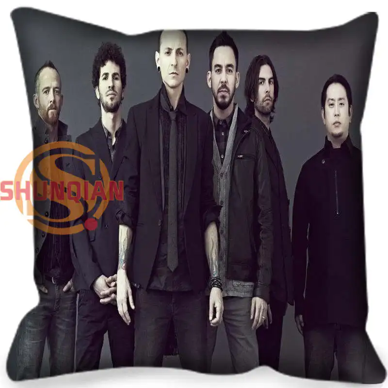 Заказная наволочка Linkin Park квадратная на молнии для спальни наволочки для дома 1 шт. на заказ 40x40 см - Цвет: 2