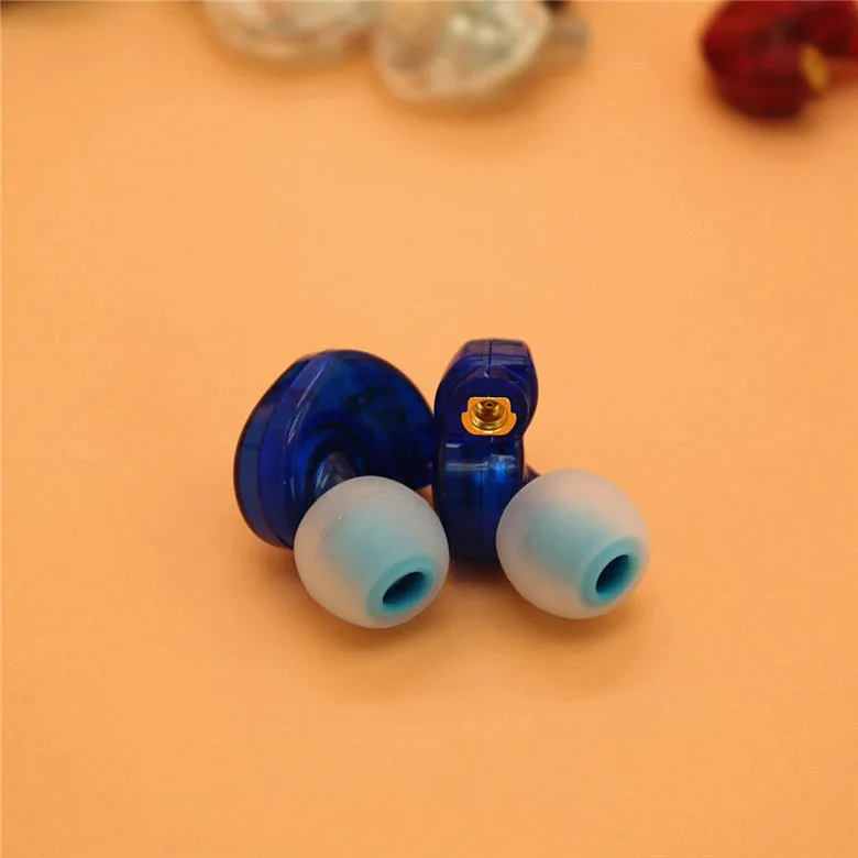 Blue 1 пара готовых к использованию съемных самодельных сменных наушников с 10 мм динамиком для Shure 215 315 535 наушники-вкладыши - Цвет: Blue