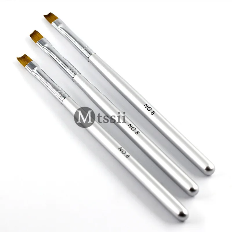 Mtssii кисти для дизайна ногтей УФ-гель рисования Инструменты маникюра полумесяц