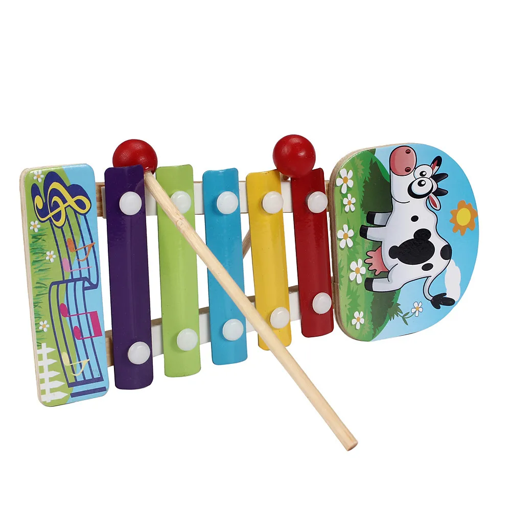 M WS детские музыкальные игрушки ксилофон развитие мудрости Деревянный
