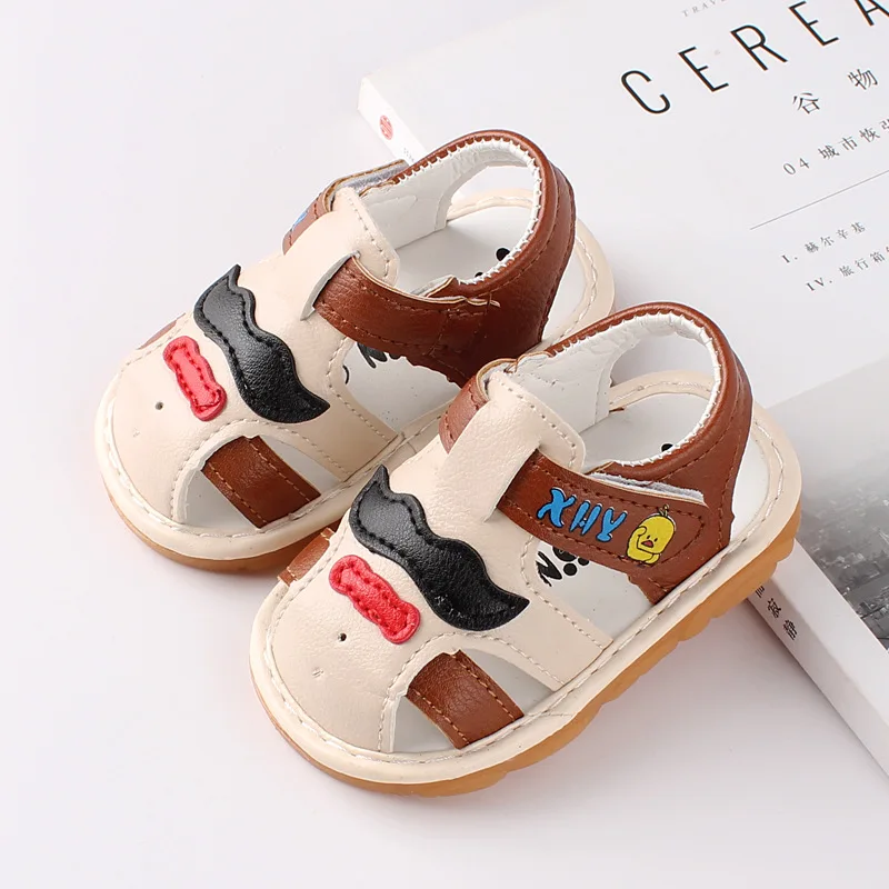 Новинка летние сандалии для новорожденных с героями мультфильмов пляжная обувь