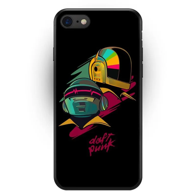 Daft Панк Черный Мягкий ТПУ Модный чехол для iPhone XS Max высокое качество силиконовый 5S