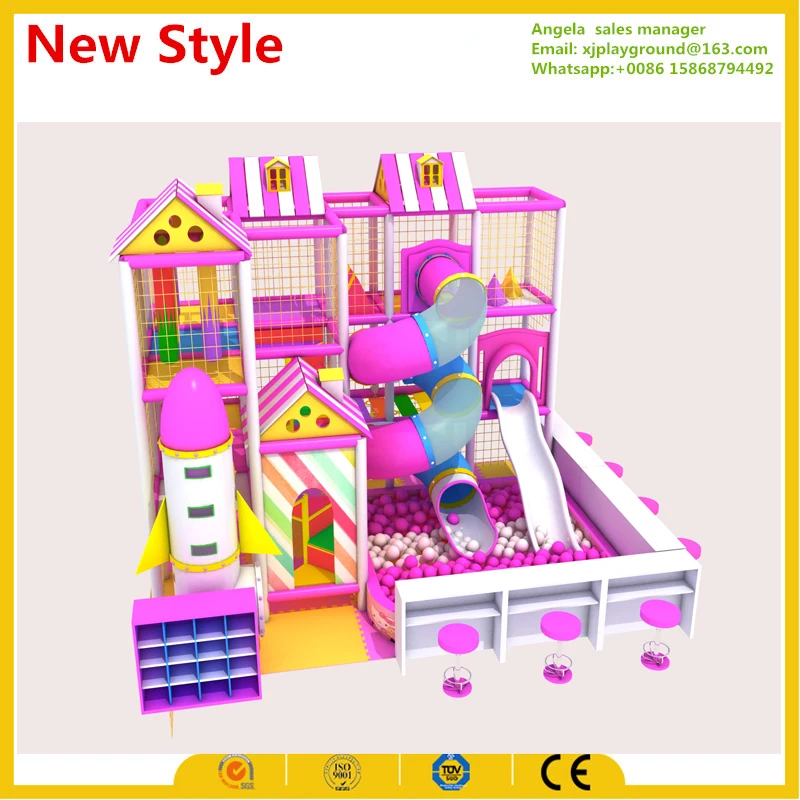 2017 Новый дизайн внутренняя игровая площадка с большим батутом|indoor playground|playground