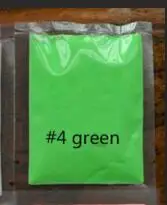 4green 1 пакет неон фосфор порошок блеск для ногтей порошок 12 цветов редкие земли пыль длительного действия фосфор светится в темноте - Цвет: 4green
